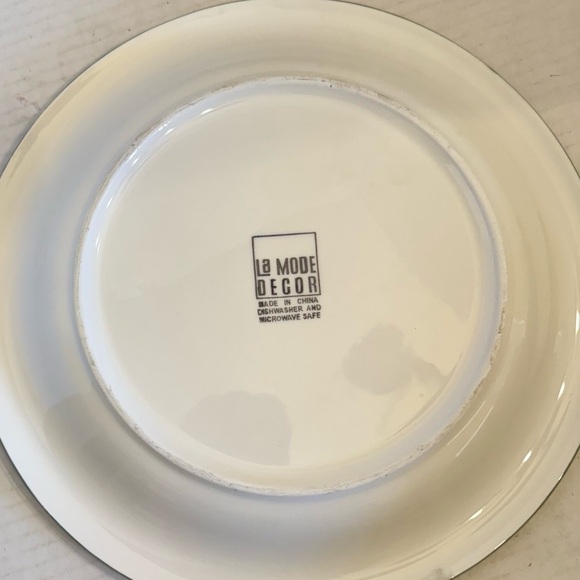 Gibson Designs PALM COURT GIDPAC Dinner Plate Green Palm Tree Green - Set of 4 - Picture 12 of 15